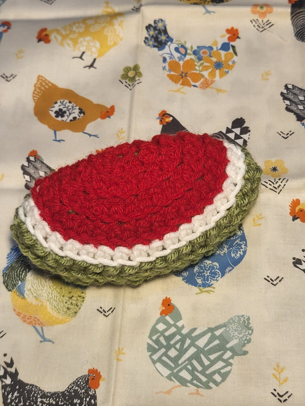 Crochet watermelon